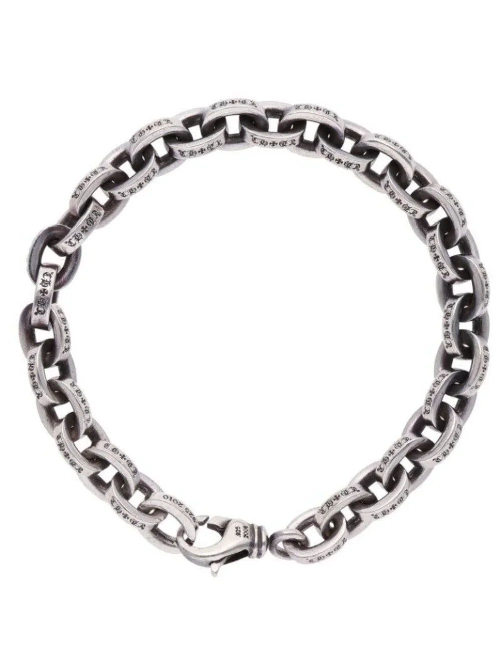Chrome Hearts Large Paper Large Chain Silver Bracelet